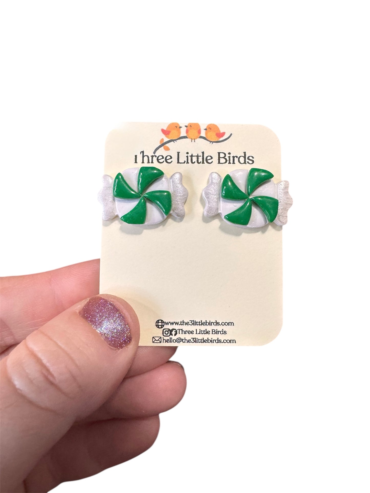 Green Candy Studs