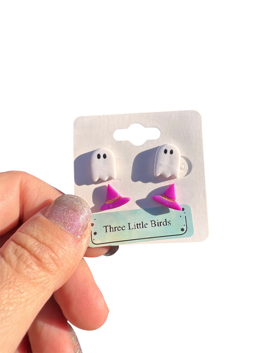 Ghost and Witch Studs