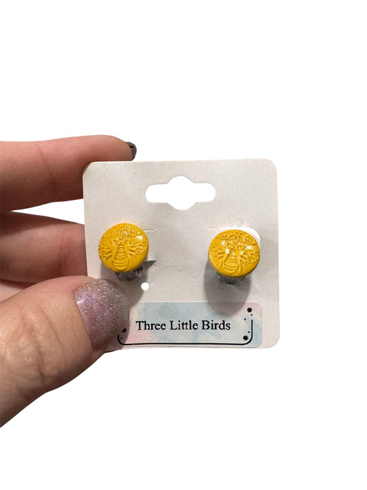 Bee Print Clip Ons