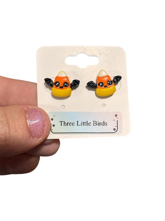 Candy Corn Bat Studs