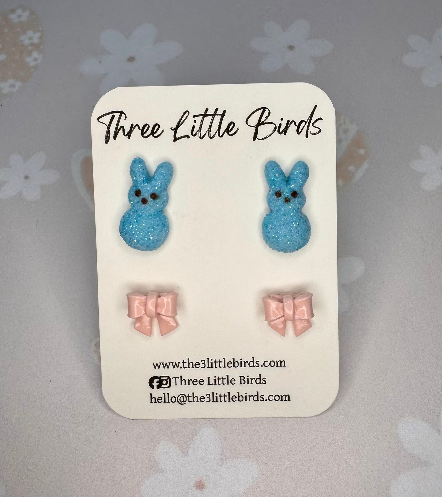 Marshmallow Bunny Studs