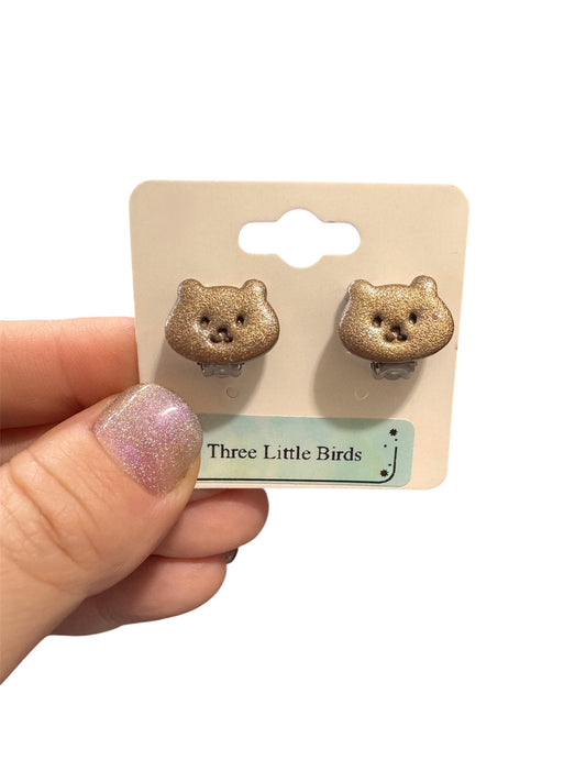 Brown Bear Clip Ons