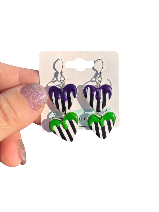 B eetlejuice Heart Dangles