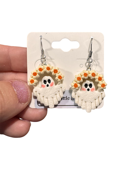 Floral Ghost Dangles