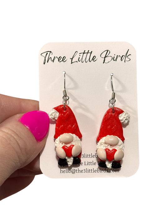 Heart Gnome Dangles