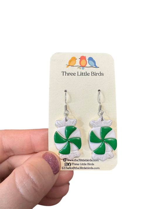 Green Candy Dangles