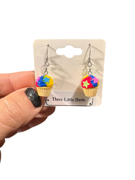 Multi Color Cupcake Dangles
