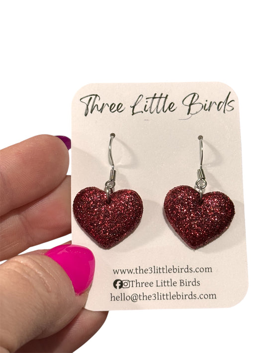 Sparkle Heart Dangles