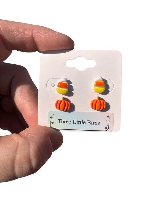 Candy Corn Pumpkin Stud Pack