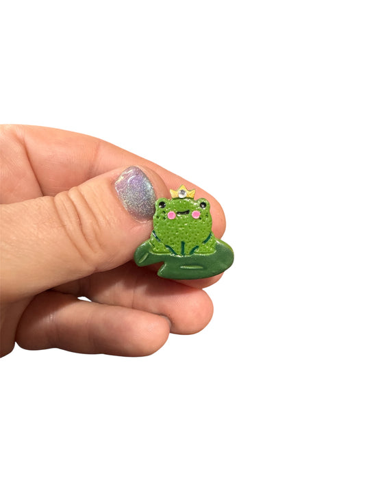 Frog Prince Croc Charm