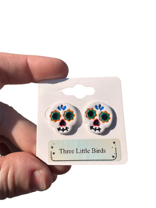 Sugar Skull Studs
