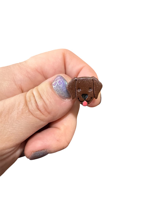 Chocolate Lab Croc Charm