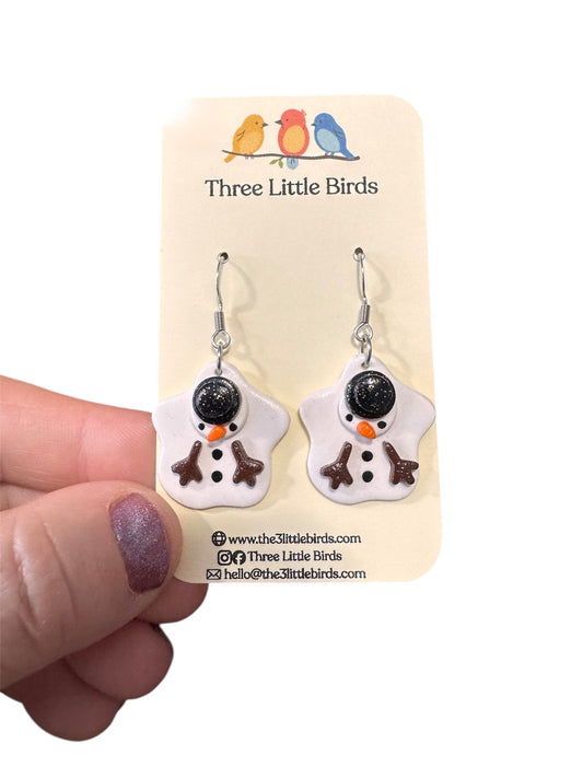 Melted Snowman Dangles