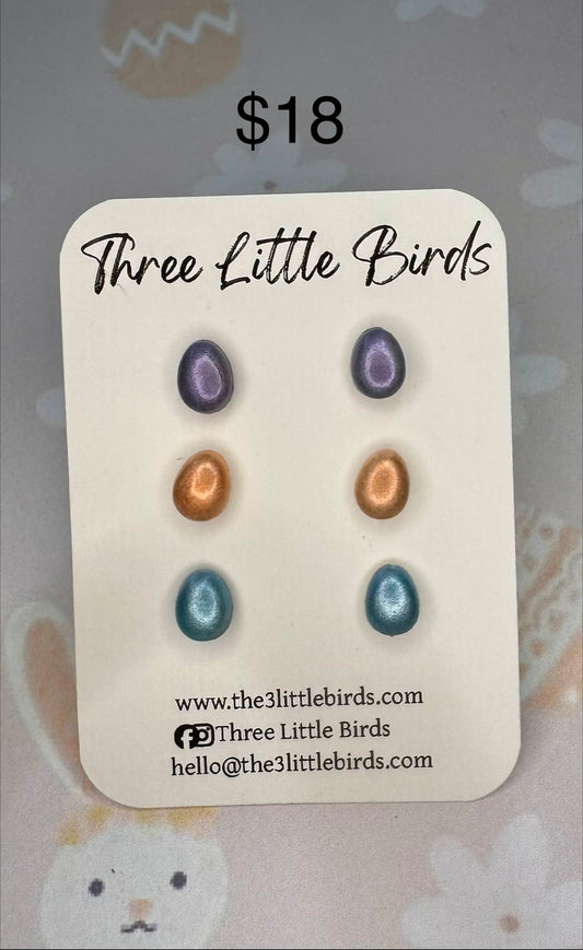 Egg Stud Trio