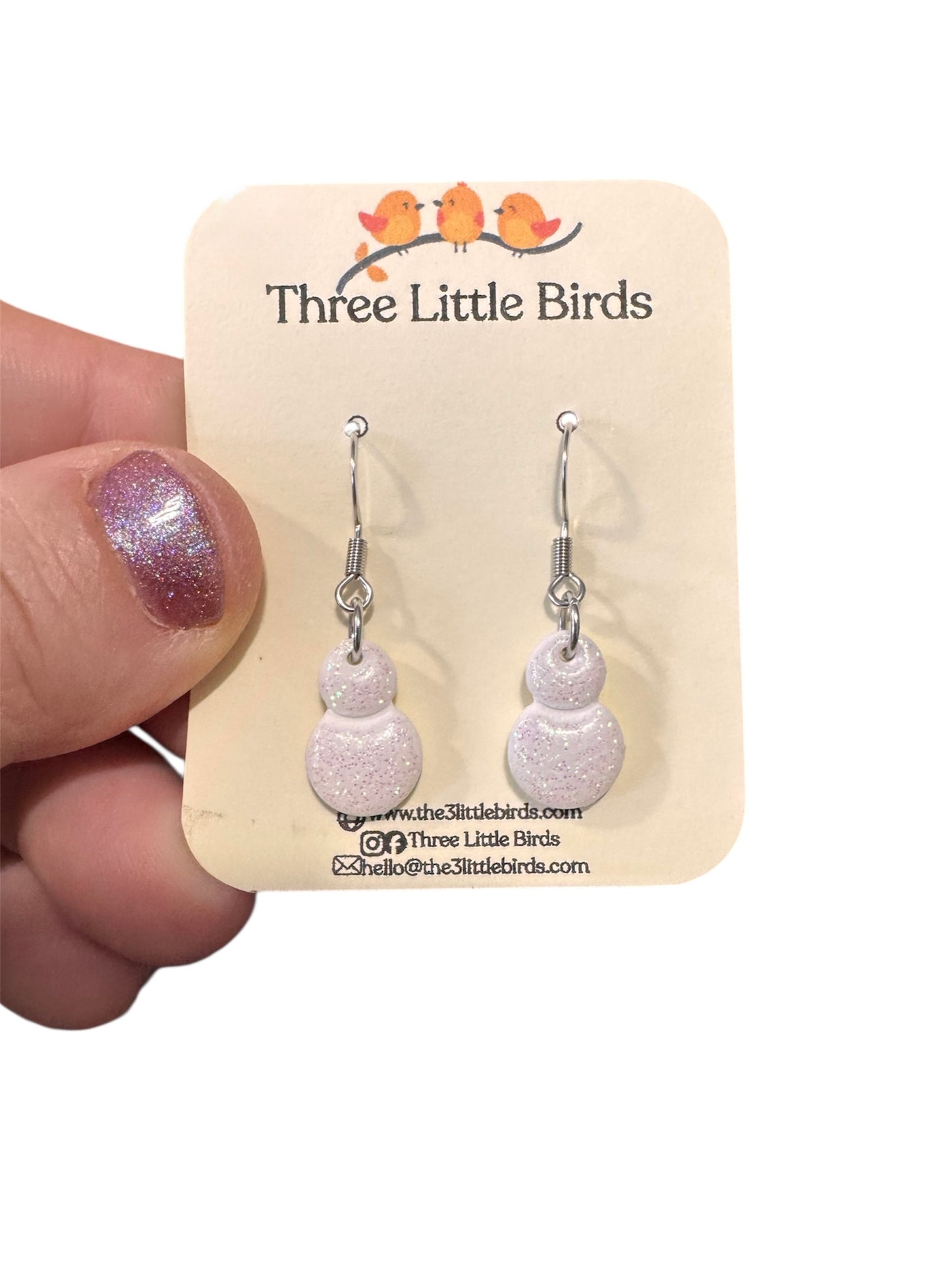 Sparkle Snowman Dangles