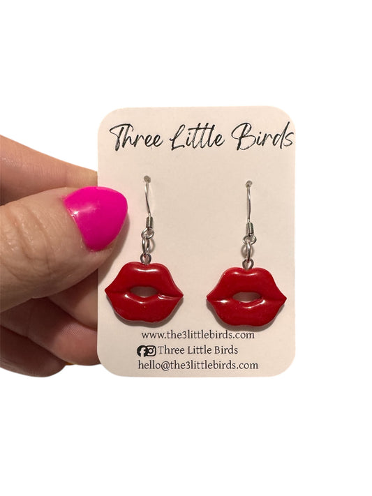 Red Lip Dangles