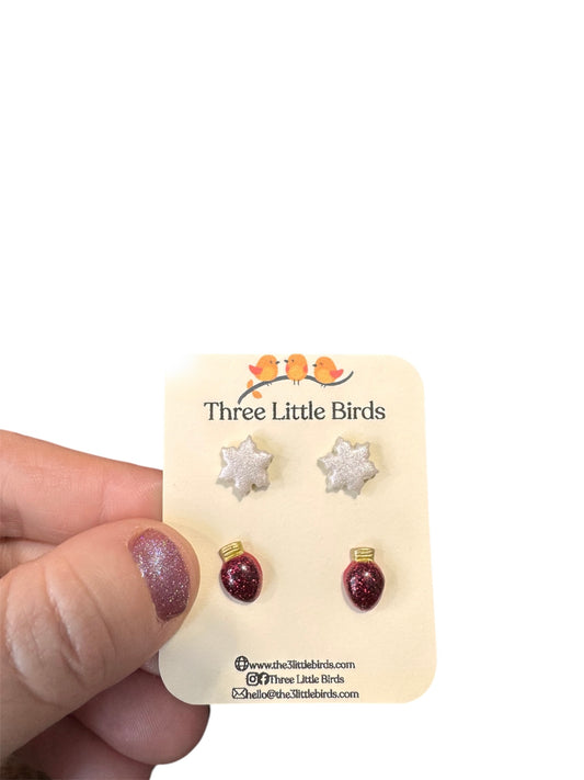 Snowflake/Lights Studs