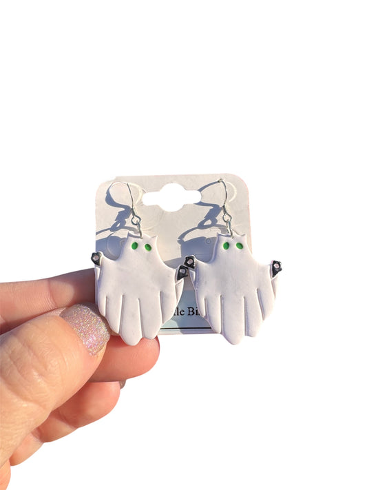 Ghost Cat Dangles