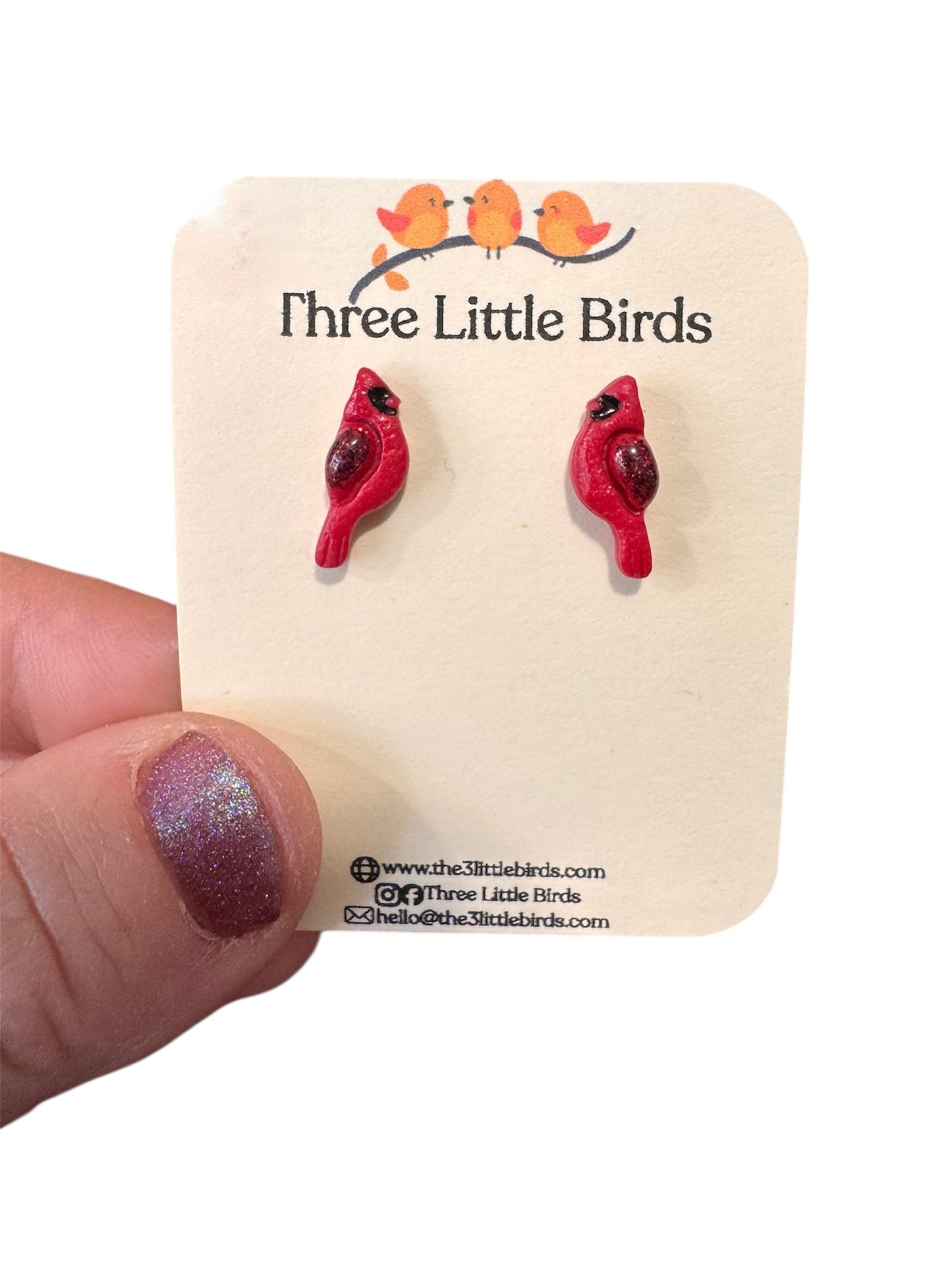 Cardinal Studs