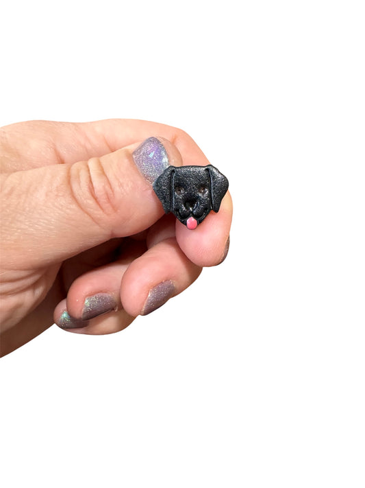 Black Lab Croc Charm
