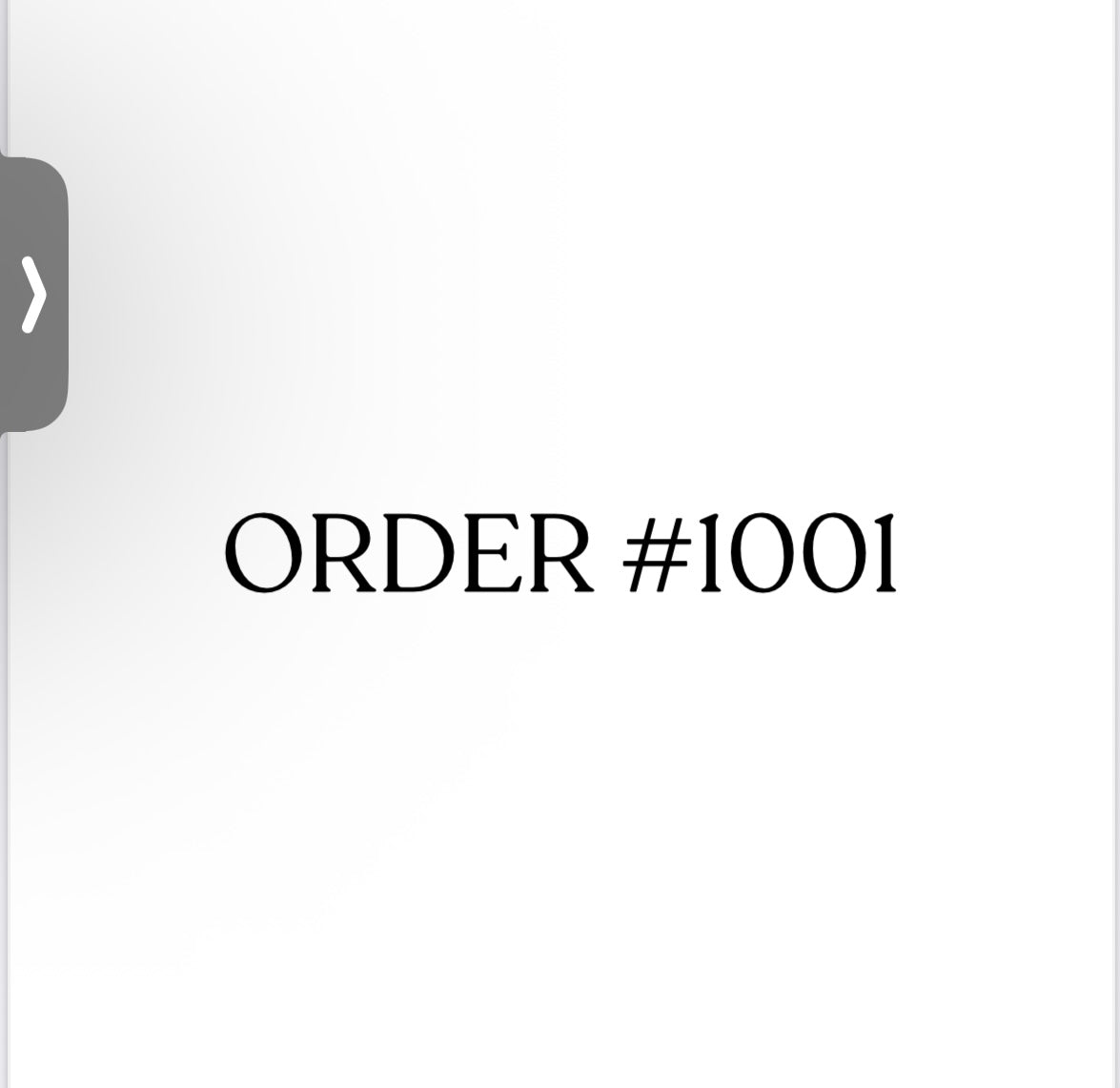 Order #1001