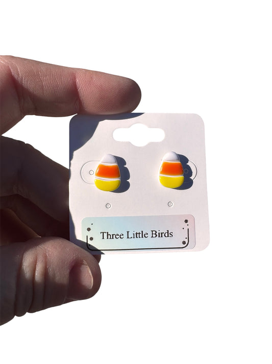Small Candy Corn Studs