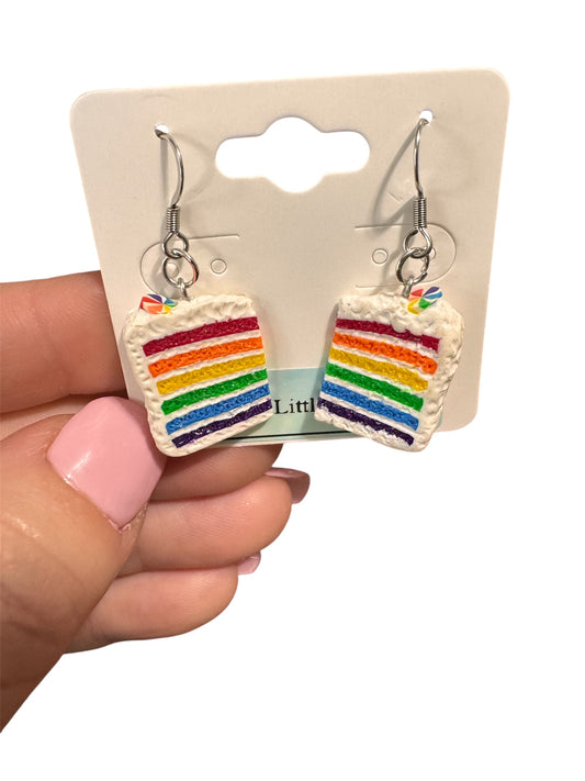 Rainbow Cake Dangles