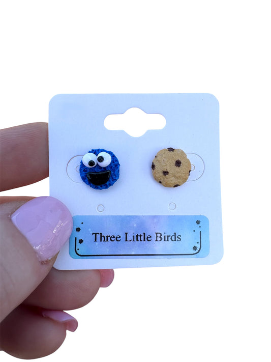 Blue Monster and Cookie Studs