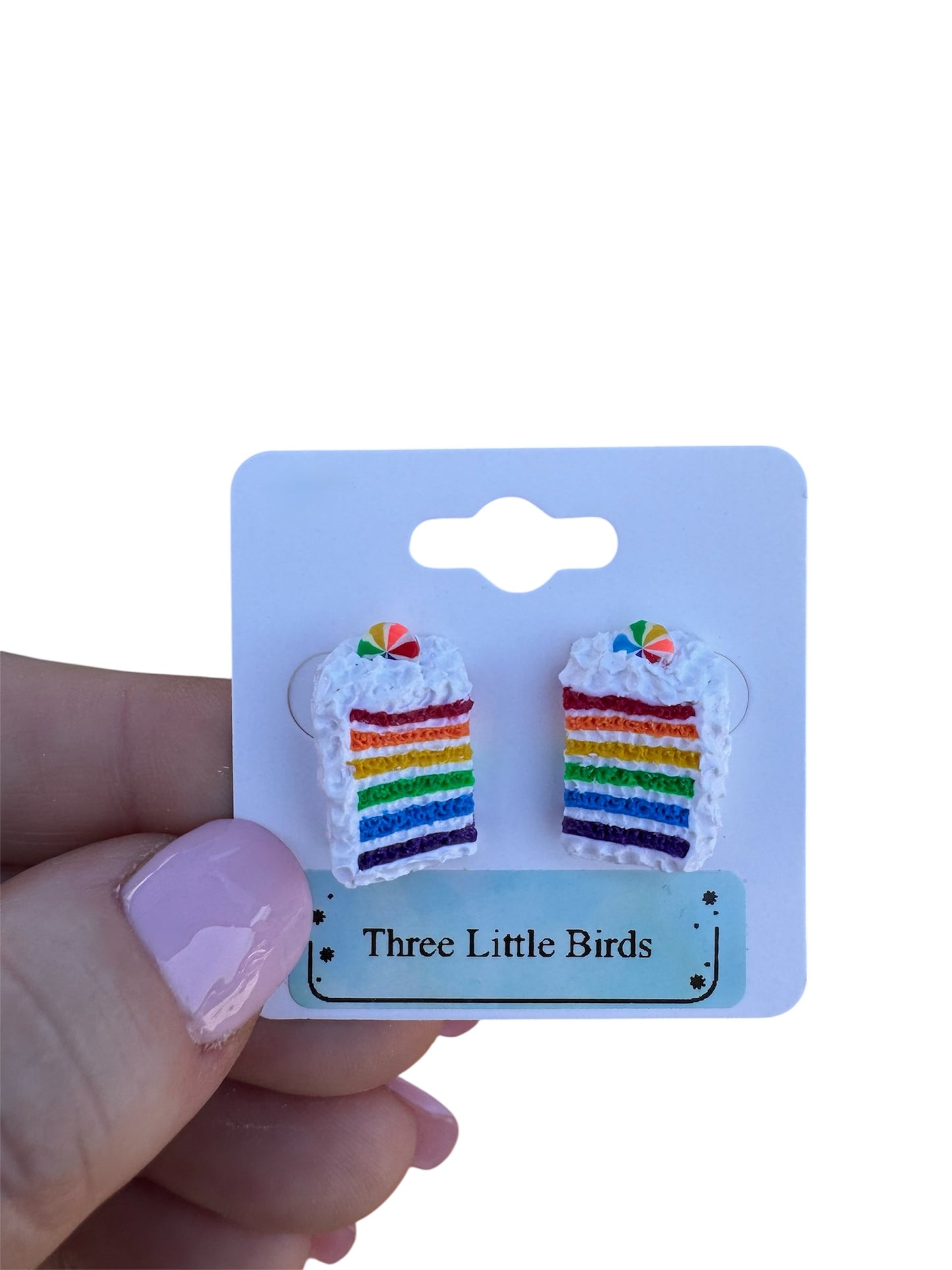 Rainbow Cake Studs