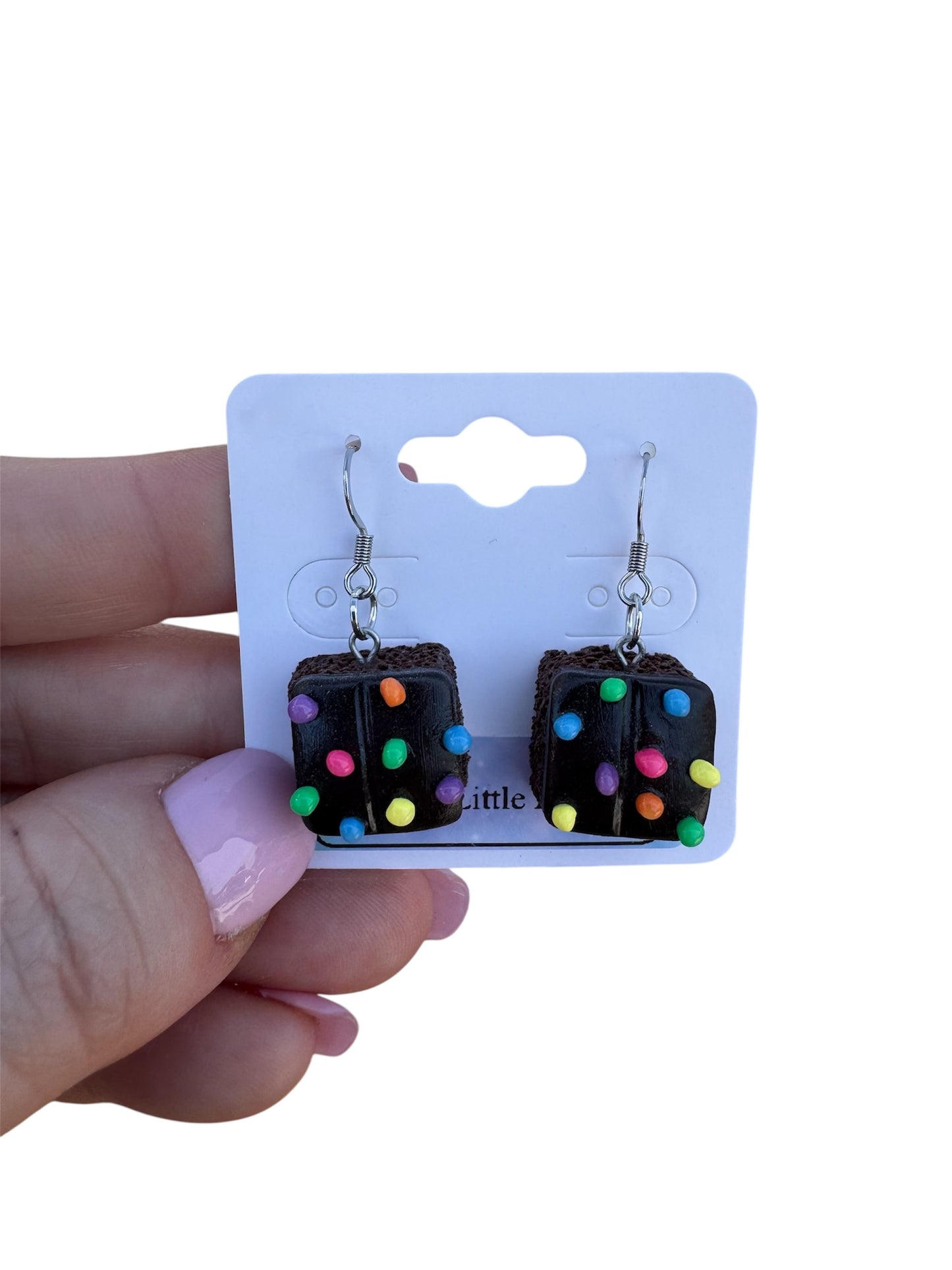 Candy Sprinkle Brownie Dangles