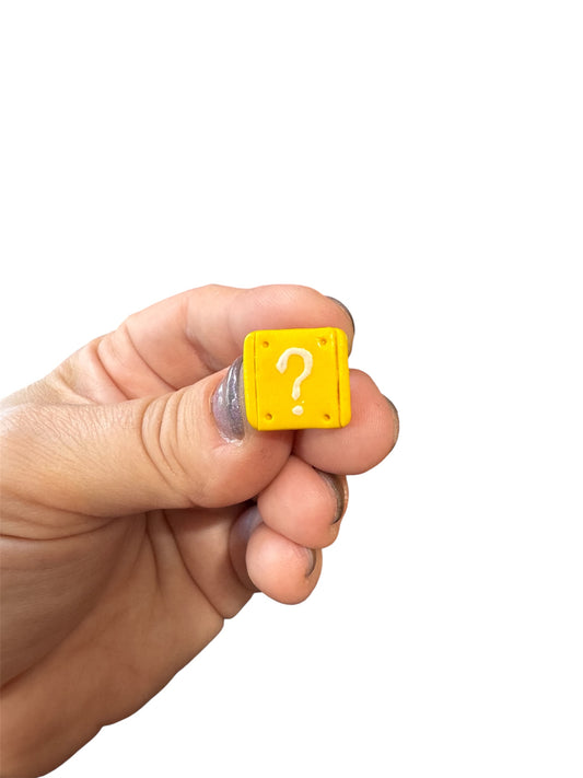 Question Block Croc Charm